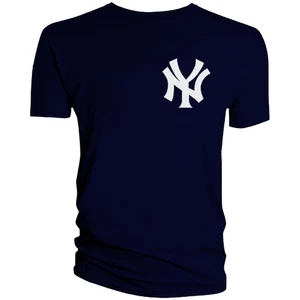 NY Yankees T-Shirt Chest New York Baseball Nyc Men BNY02 - Picture 1 of 11