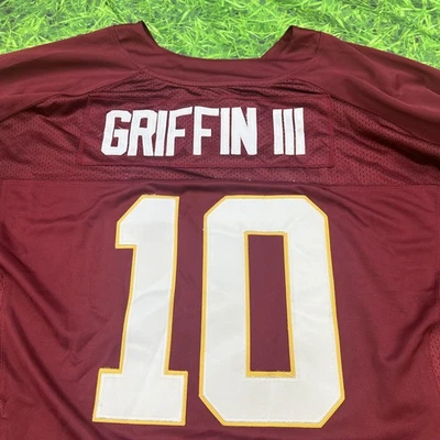 Auténtica camiseta de los Washington Redskins para hombre 60 NFL Griffin III Nike cosida Foto 1 de 4
