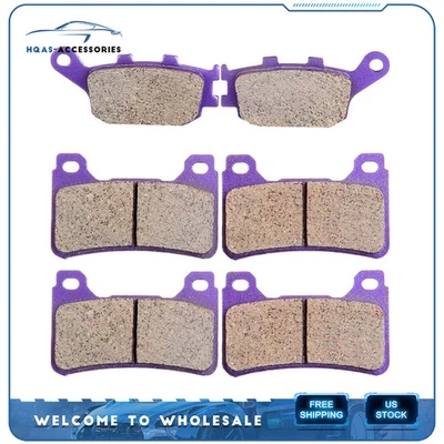 Front and Rear Carbon fiber Brake Pads for 2004-2005 Honda CBR1000RR - Изображение 1 из 4