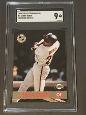 1996 Stadium Club Members Only 50 Barry Bonds SGC 9 POP 1 None Higher