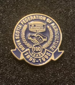Nova Scotia Federation Of Agriculture 100 Years Union Canada Lapel Pin - SP6 - Bild 1 von 3