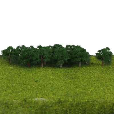 25 Model Trees Train Railway Wargame Diorama Scenery 4CM Z 1/300 Dark Green - Image 1 of 4