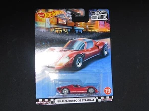 2020 Hot Wheels Premium Boulevard '69 Alfa Romeo 33 Stradale #19 Red - Picture 1 of 3