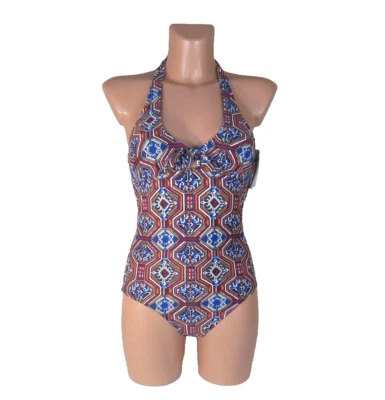 Traje de baño JESSICA SIMPSON NUEVO CON ETIQUETAS para mujer talla S multicolor de una pieza precio de venta sugerido por el fabricante 78 USD Foto 1 de 4