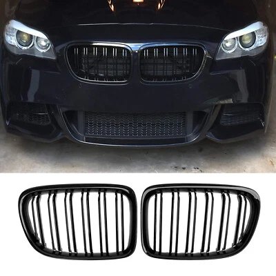 For BMW X1 E84 xDrive sDrive Kidney Grill Grille GLOSS BLACK Double Bridge - Image 1 of 4