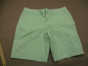 TOMMY HILFIGER Size 16 Womens Mint 100% Cotton Zip Fly Pockets Chino Shorts 309 - Picture 1 of 8