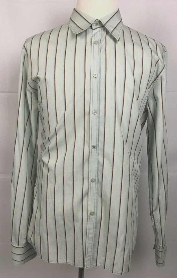 Camisa J. Lindeberg Para Hombre L (56) Botón Delantero Manga Larga Multicolor Rayas Foto 1 de 4