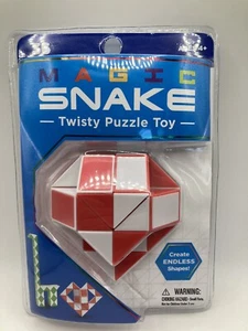 Magic Snake Green Twisty Puzzle Toy - Create Endless Shapes -Red- Brand New - Picture 1 of 3