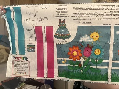 Panel de tela Caras soleadas Niñas Jersey Corpiño MM FAB Tallas 2, 4, 6, 8 Solo corpiño Foto 1 de 3