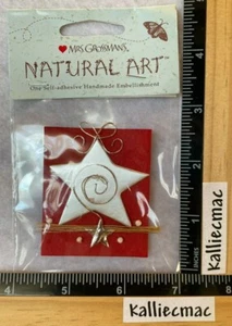 Mrs Grossman WEIHNACHTSSTERN NATURKUNST Sticker Verzierungen SEHR SELTEN - Bild 1 von 1