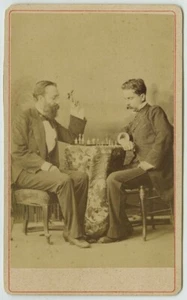 CDV 1870-80 J. Insley Pacheco à Rio de Janeiro. Brésil. Joueurs d'échecs. Jeu. - Picture 1 of 2
