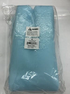 Baby Blue 100% Polyester Tulle Fabric 54" Wide 40 Yards Long (120 ft) - Image 1 of 2
