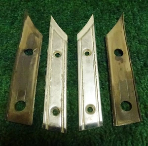 Alfa Romeo 1970 - 1994 Spider Trunk Boot Latch Catch Chrome Trim Pieces 4 - Picture 1 of 3