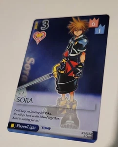 Kingdom Hearts TCG Card Sora Level 3 (Break of Dawn 3/162) Foil SR NM - Picture 1 of 5