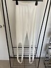 New Missguided White Stirrup Leggings Ribbed Size 6