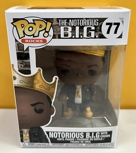 ⭐️ 77 THE NOTORIOUS BIG WITH CROWN ⭐️ Figura Funko Pop ⭐️ TOTALMENTE NUEVA ⭐️ - Imagen 1 de 6