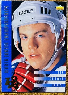 1993-94 Upper Deck #563 Jon Coleman USA Rookie NM-MT - Image 1 of 2