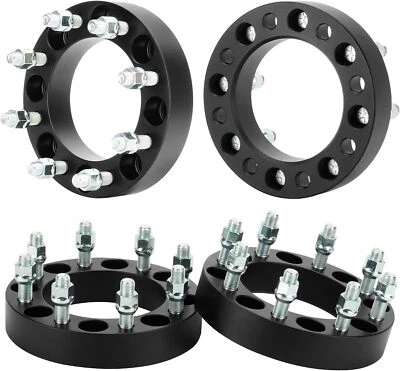 4x 1.5" 8x6.5 Wheel Spacers 9/16" for F-250 F-350 Dodge Ram 2500 3500 Ford E-250 - Imagem 1 de 4