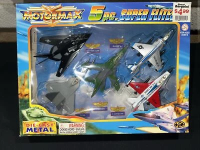 MOTOR MAX 5 pc SUPER FLITES DIE CAST FIGHTERS USAF MARINES - Image 1 of 4