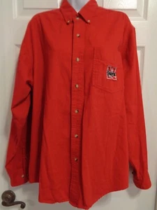 Red Oak Shirt Men's long sleeve red Huskers Nebraska Cornhuskers, size L - Picture 1 of 4
