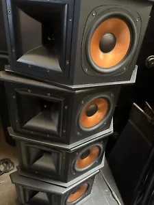 Vintage Klipsch RS3 II Wedge Bookshelf Speakers 150W Made in the USA Tested - Picture 1 of 7