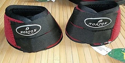 Springglocken Glocken Neopren NORTON rot S M Pony Cob Vollblut  NEU - Bild 1 von 4