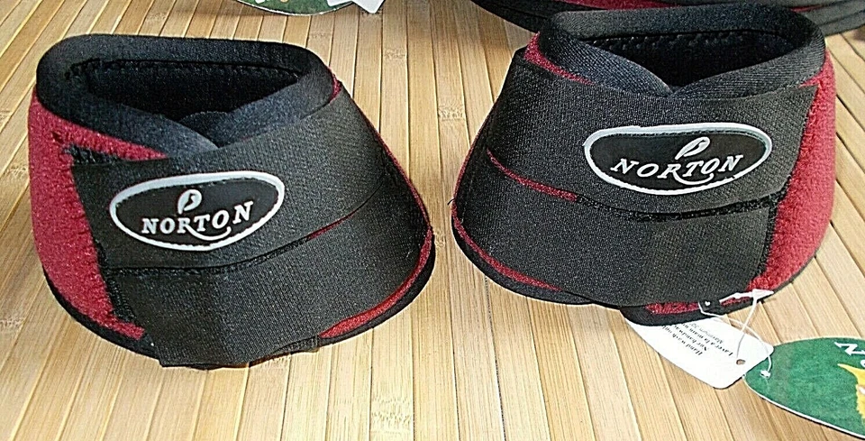 Springglocken Glocken Neopren NORTON rot S M Pony Cob Vollblut  NEU - Bild 1 von 4