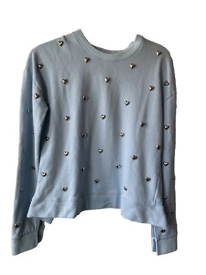 ZOE KARSSEN металлический сердце толстовка украшение SZ XS - Изображение 1 из 2