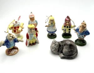 8er Set Company of Friends Alice im Wunderland Porzellan Ornamente Grinsekatze - Bild 1 von 7