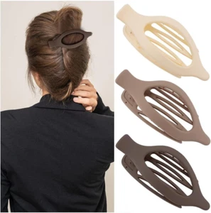 French Concord Curved Hair Clips, 3Pcs French Concord Hair Clips Curved Claw ... - Picture 1 of 12