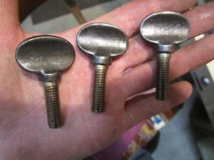 3 NOS Vintage 3/8"-16 X 1-1/4" Cast Steel Spade Thumb Screws USA Williams - Picture 1 of 3