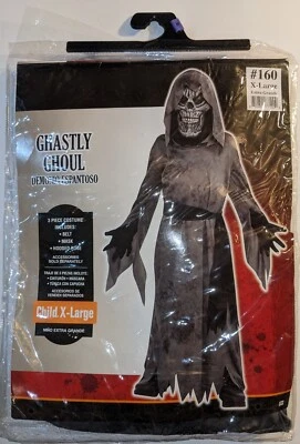 Disfraz de Parca Ghastly Ghoul Niños Juegos con disfraces de miedo X- Grande 14-16 Nuevo en paquete Foto 1 de 4