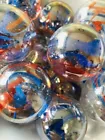1 X  ENORMOUS 42mm "FUNFAIR" Marble Traditional classic Children's Game