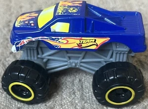 Camión monstruo McDonald's Happy Meal 2012 Hot Wheels azul amarillo gris gris - Imagen 1 de 6