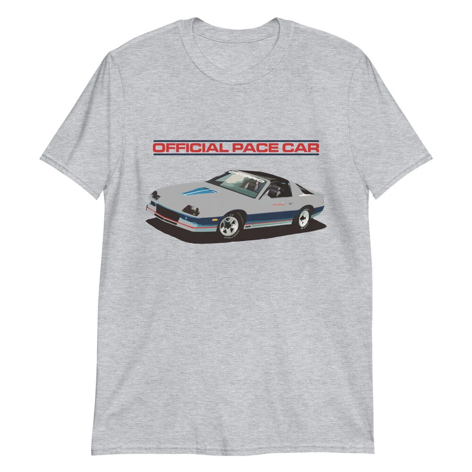 Camiseta unisex de manga corta Camaro Pace Car Indianapolis 500 1982 Foto 1 de 1