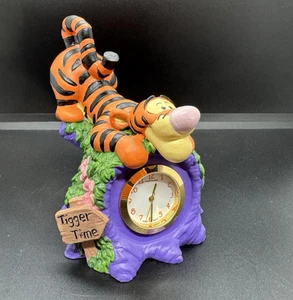 Tigger Time 3" Miniature Desk Watch Clock Figurine Disney Pooh Fantasma - Picture 1 of 7
