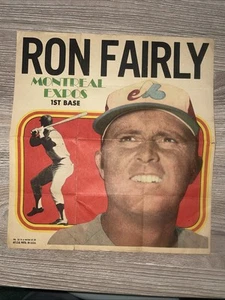 1970 Topps Pin-Up 9x9,5 Poster #10 Ron Fairly Montreal Expos - Bild 1 von 5