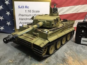 Heng Long 1/16 Tiger I RC Tank BB & IR Custom Paint W/Barrel Recoil Metal Wheels - Picture 1 of 20