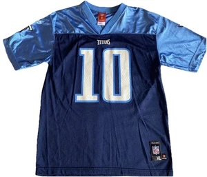 Tennessee Titans  NFL Football Jersey #10 Young Youth Size  XL 18/20 Blue - Picture 1 of 18