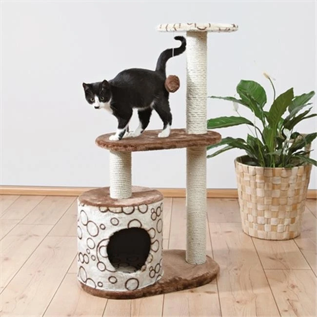 TRIXIE Pet Products 44590 Casta Cat Tree- Brown & Beige With Circles - Image 1 of 1
