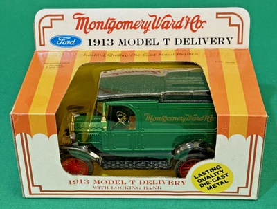 Ertl Ford Modelo T 1913 Montgomery Ward Banco de Entrega Die Cast #9542-141H - ¡Nuevo! Foto 1 de 4