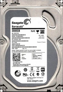 ST2000DM001 P/N: 9YN164-033 F/W: CC4A TK Z2F0 02/2012 Seagate 2TB - Picture 1 of 4