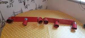 Vintage LSE Retro Red/black Ceiling Spotlights X 2, Home Improvement, DIY....... - Picture 1 of 10
