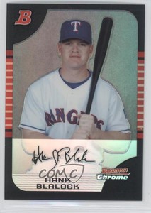 2005 Bowman Chrome Refractor Hank Blalock #5