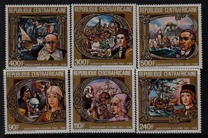 República Centroafricana Sc 786-91 edición NH de 1986 - COLUMBUS - BARCOS - Imagen 1 de 1