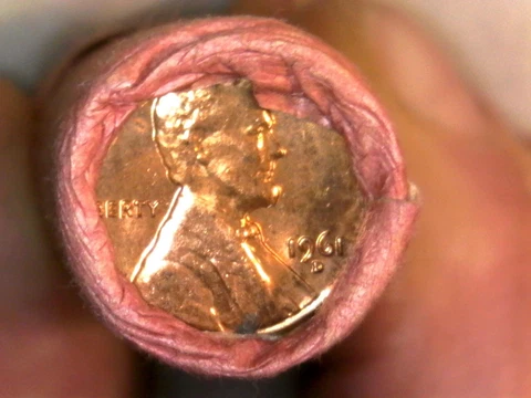 $$- 1961-D Lincoln Memorial Cents-Shotgun!!-(2) Rolls- OBW-   BU/ Uncirculated! Cover