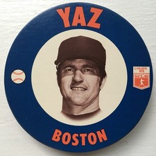 Carl Yastrzemski- YAZ’ VINTAGE PAPA GINO’S 1978 CARD DISC #8 BOSTON RED SOX