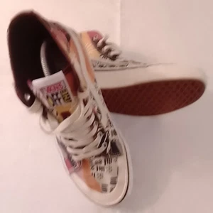 VANS Women's Multi-Coloured High Top Sneakers UK 6 Off The Wall Trainers Shoes - Picture 1 of 9