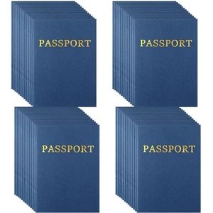 Lewtemi 200 Pcs 48 Pcs Kids Blank Passport Notebook Pretend Pass Port Party F... - Picture 1 of 6