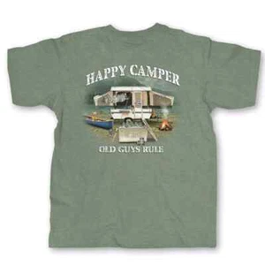 OLD GUYS RULE t shirt happy camper OG2229 - Picture 1 of 5